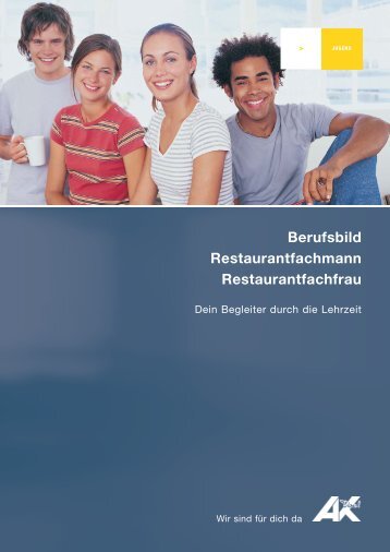Berufsbild Restaurantfachmann Restaurantfachfrau - AK - Tirol