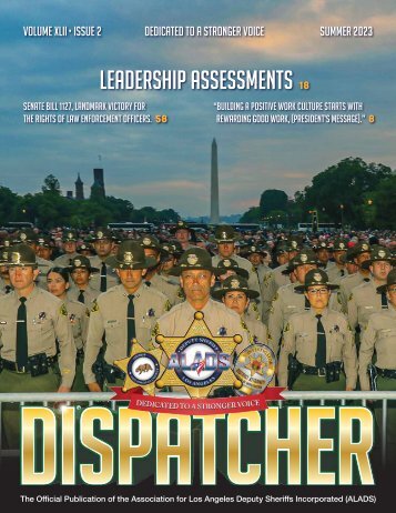 ALADS DISPATCHER VOL.XLII ISSUE 2 SUMMER 2023