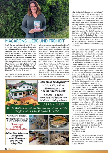 OSE MONT-Schwalmtals Gemeindejournal Oktober 2023