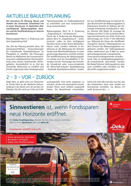 OSE MONT-Schwalmtals Gemeindejournal Oktober 2023