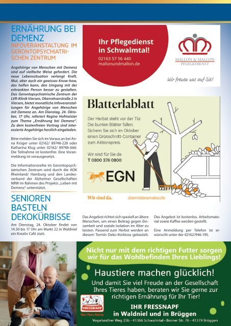 OSE MONT-Schwalmtals Gemeindejournal Oktober 2023