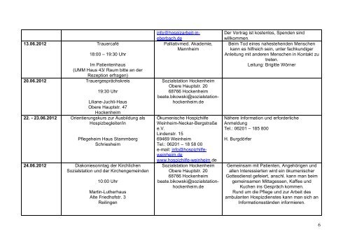 IMPULSE-INFO Nr. 2-2012 - Impulse-Stiftung