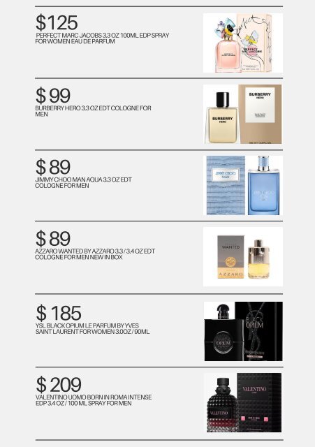 Precios Perfumes Nuevos