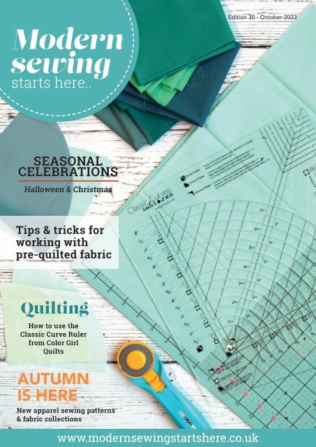Modern Sewing Starts Here Edition 30