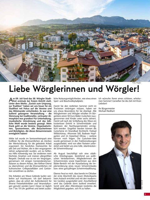 Stadtmagazin Wörgl August 2023