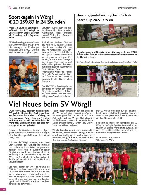 Stadtmagazin Wörgl August 2023