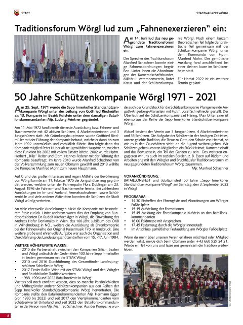 Stadtmagazin Wörgl August 2023