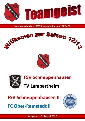 FSV Schneppenhausen TV Lampertheim FSV Schneppenhausen II ...
