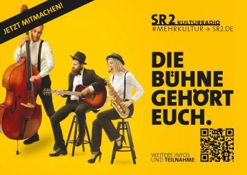 SR 2 Kulturradio Talente gesucht
