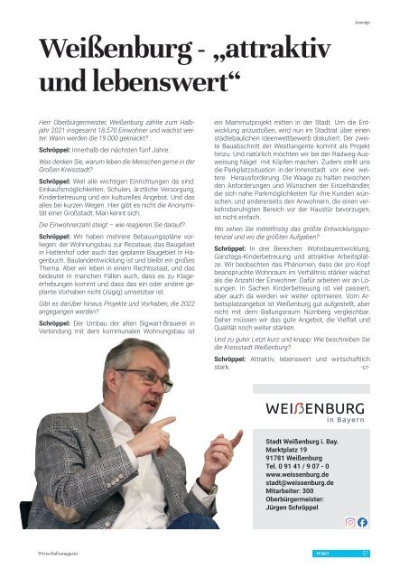 WIKO 2022 – Das Wirtschaftsmagazin für Altmühlfranken