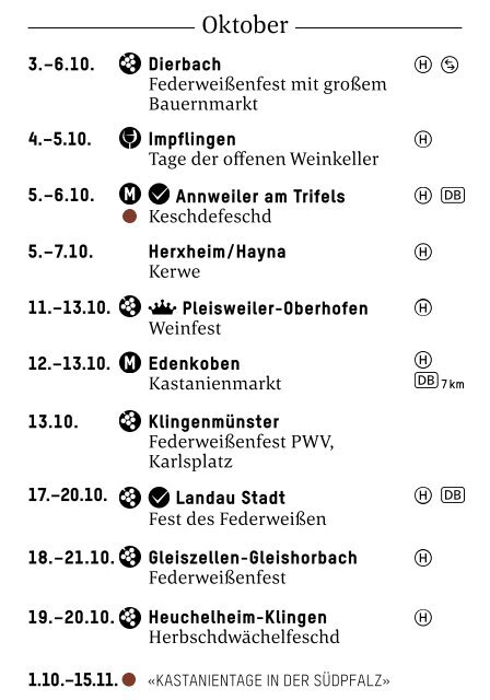 Weinfestkalender Südliche Weinstraße 2024