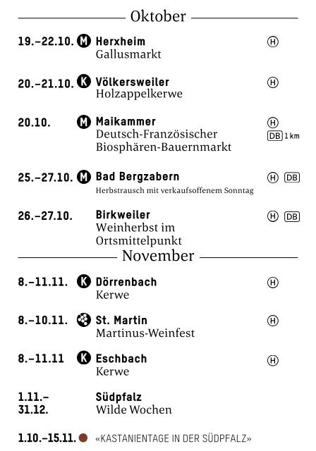 Weinfestkalender Südliche Weinstraße 2024