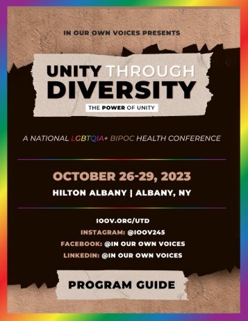 IOOV Unity Through Diversity LGBTQ+ BIPOC National Health Conference