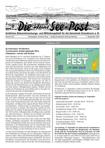 18.10.2023 Die kleine See-Post