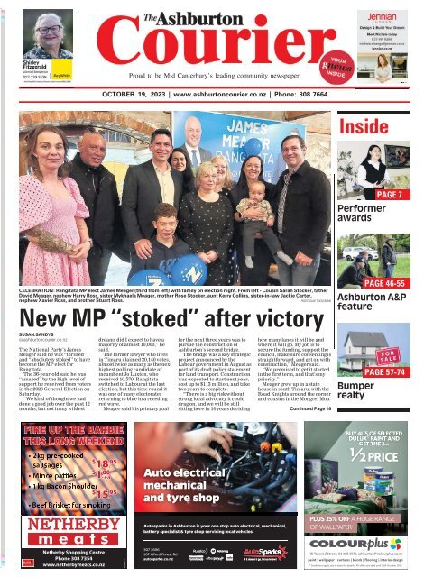 Ashburton Courier: October 19, 2023