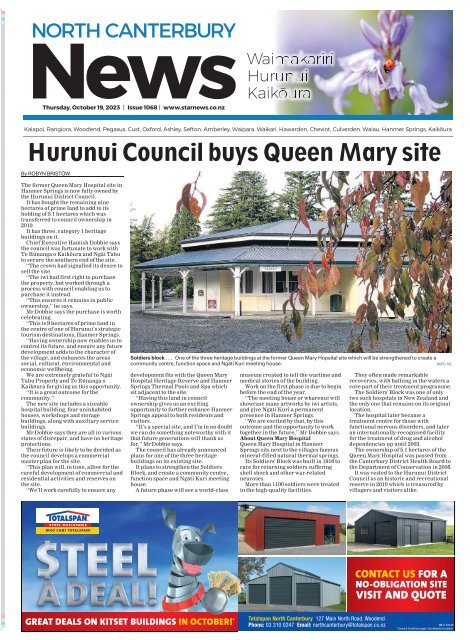 North Canterbury News: October 19, 2023