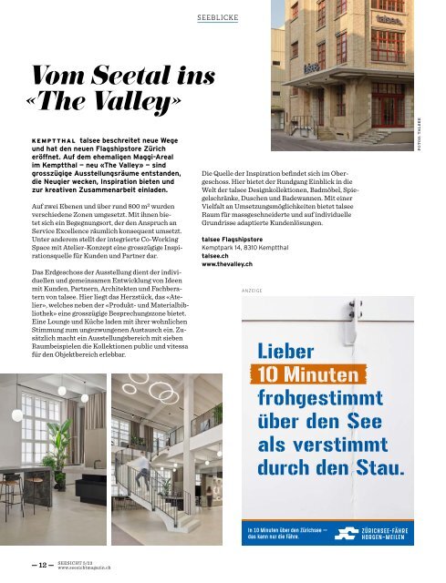 Seesicht - Das Zürichsee-Magazin Nr. 5 - 2023