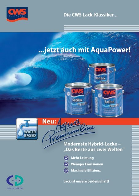 ...jetzt auch mit AquaPower! - CD-Color GmbH & Co.KG