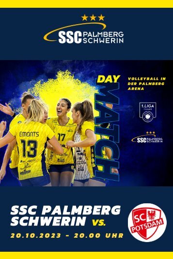 Spieltagsflyer vs. SC Potsdam - SSC PALMBERG SCHWERIN