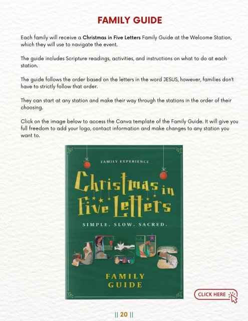 Christmas in Five Letters - EVENT GUIDE