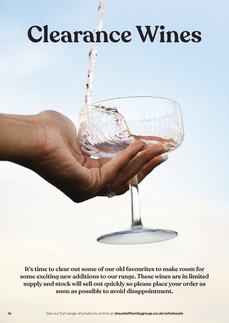 SAFG - Wine Brochure - B6 2023 
