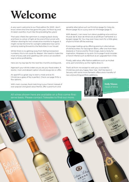 SAFG - Wine Brochure - B6 2023 