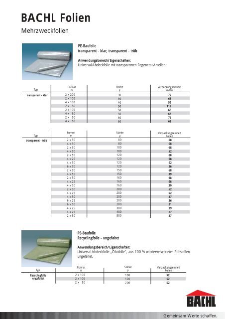 BACHL Folien - Karl Bachl GmbH & Co KG