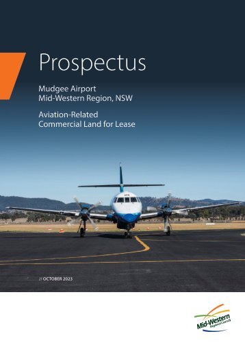 Prospectus - Mudgee Airport Commercial Land for Lease