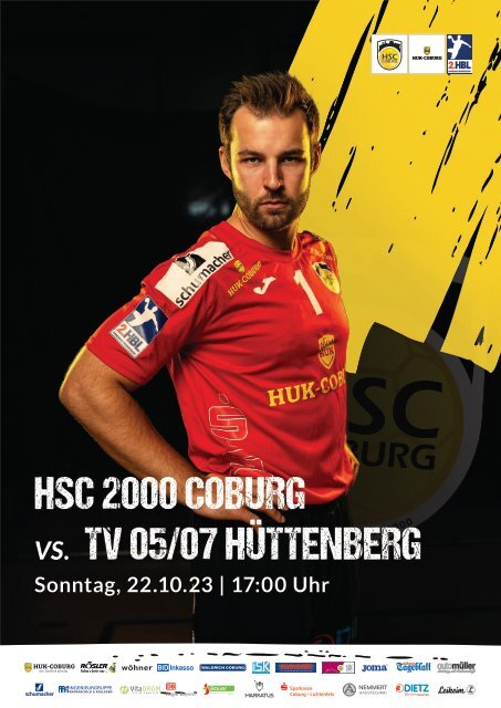 Spielheft HSC2000 Coburg vs. TV 05/07 Hüttenberg