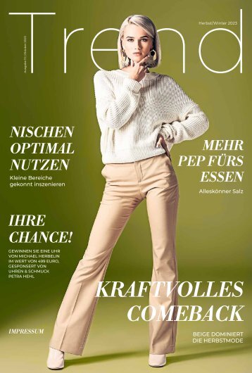 Trend Magazin – Herbst 2023: Innovationen, Nachhaltigkeit und Lifestyle-Trends