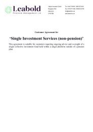 Single Investment (Non-pension)