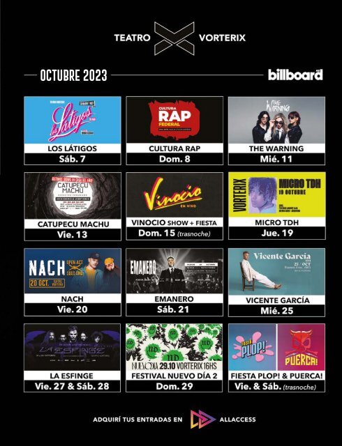 Billboard AR Octubre 2023
