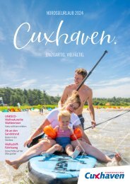 Urlaubsmagazin 2024 Cuxhaven  einzigartig vielfältig Nordseeheilbad Ccuxhaven