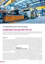 Langfristige Planung zahlt sich aus - Kunststoff-Schweiz