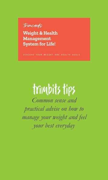 trimcard tips Weight and Health Management System in a Box 