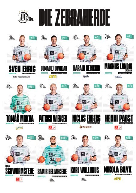 ZEBRA Hallenheft THW Kiel vs. TBV Lemgo Lippe, am 22.10.2023 in Kiel