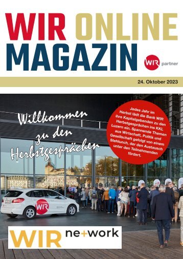 WIR ONLINE MAGAZIN vom 24. Oktober 2023