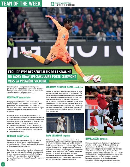 Journal wiwsport n299 - 23 octobre 2023