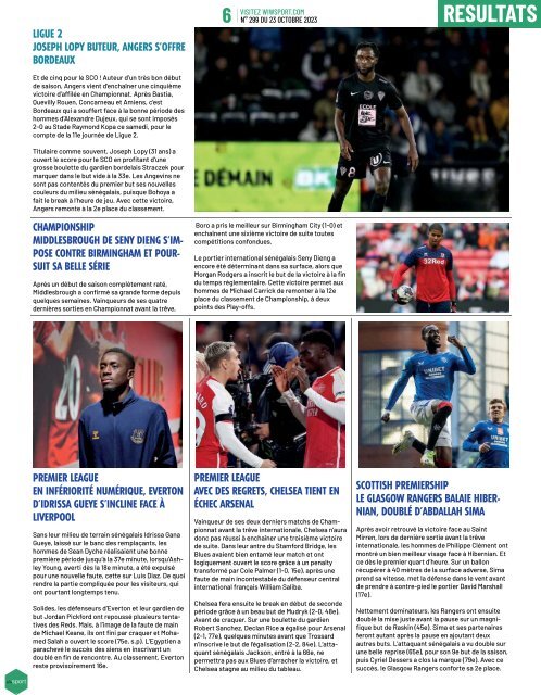 Journal wiwsport n299 - 23 octobre 2023