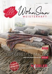 WohnSinn-Meisterhaft - Die Wohnzeitschrift für Ihr Zuhause