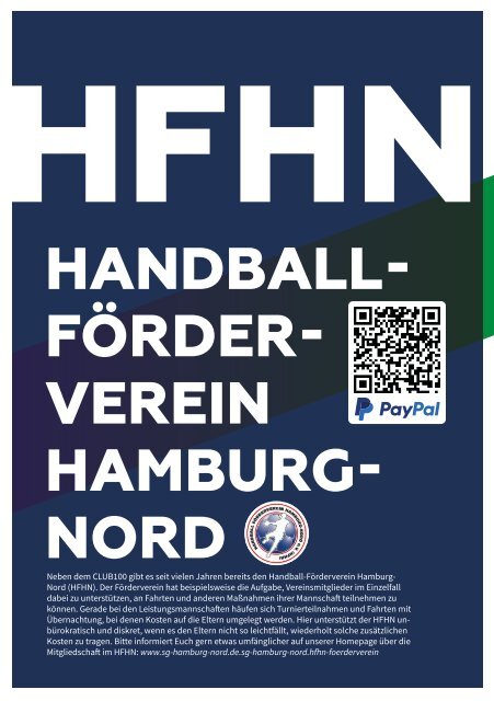 Die Tegelsburg No. 5 - Wo Handball lebt - Hallenheft SG Hamburg-Nord JBLH vs. SC Magdeburg & 3. Liga SG Hamburg-Nord vs. SC DHFK Leipzig II