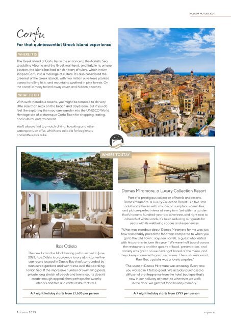 Sojourn | Sovereign Luxury Travel Magazine Autumn 2023