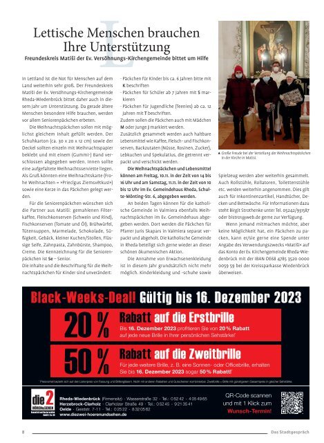 Das Stadtgespräch Ausgabe November 2023 auf MeinRHWD