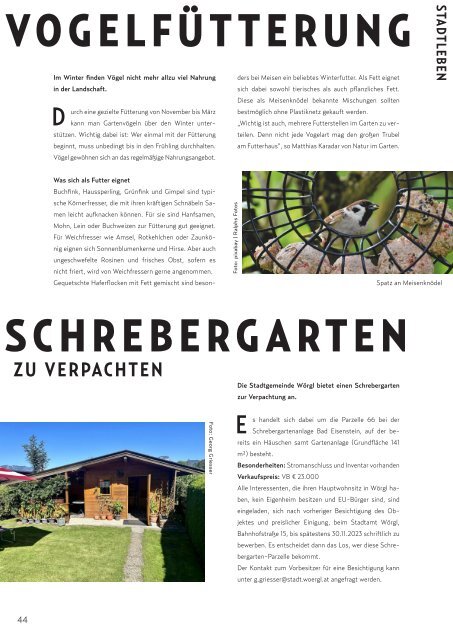 Stadtmagazin Wörgl November 2023