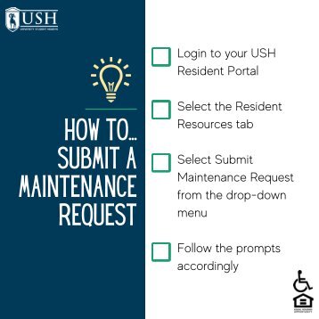 How to submit a Maintenance Request