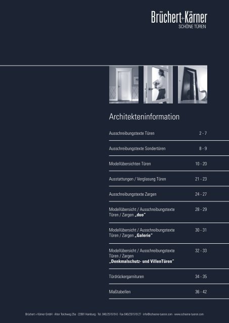 Architekteninformation - Brüchert + Kärner