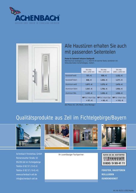 DONNA - Achenbach Fensterbau GmbH