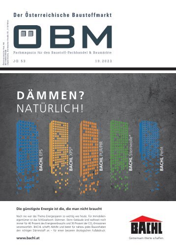  2023-10-oebm-der-osterreichische-baustoffmarkt - BACHL - Dämmen Natürlich?