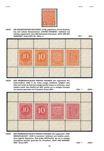 120. Gert Müller Auktion – Rumburg