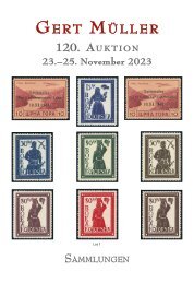120. Gert Müller Auktion – Sammlungen